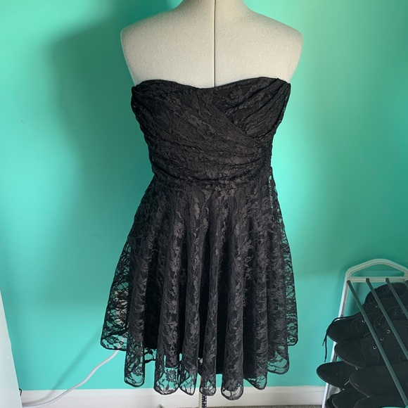 Express Dresses & Skirts - Express Black Strapless Dress